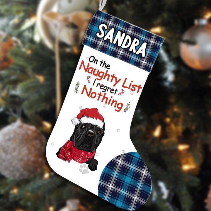 Dear Santa, I‘ve been a very good dog this year - Personalized Christmas Stocking Dogs