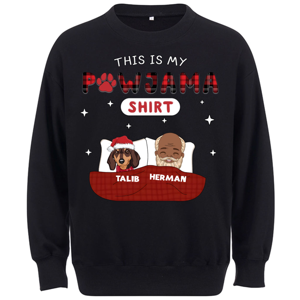 Pet Pawjama Shirt Pet Version - Personalized Custom Christmas Sweatshirt