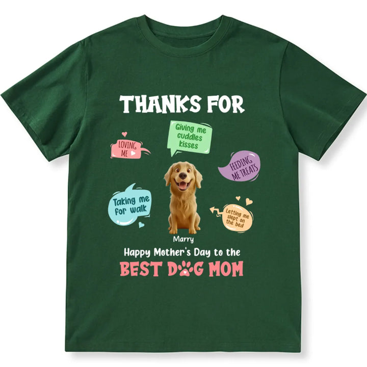 To The Best Dog Mom - Personalized Custom Unisex T-shirt