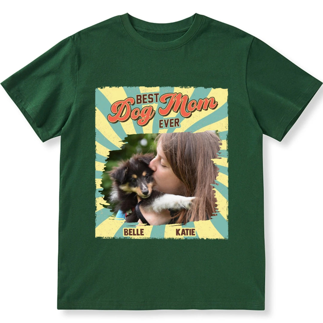 Retro Funny Dog Shirt Photo - Personalized Custom Unisex T-shirt