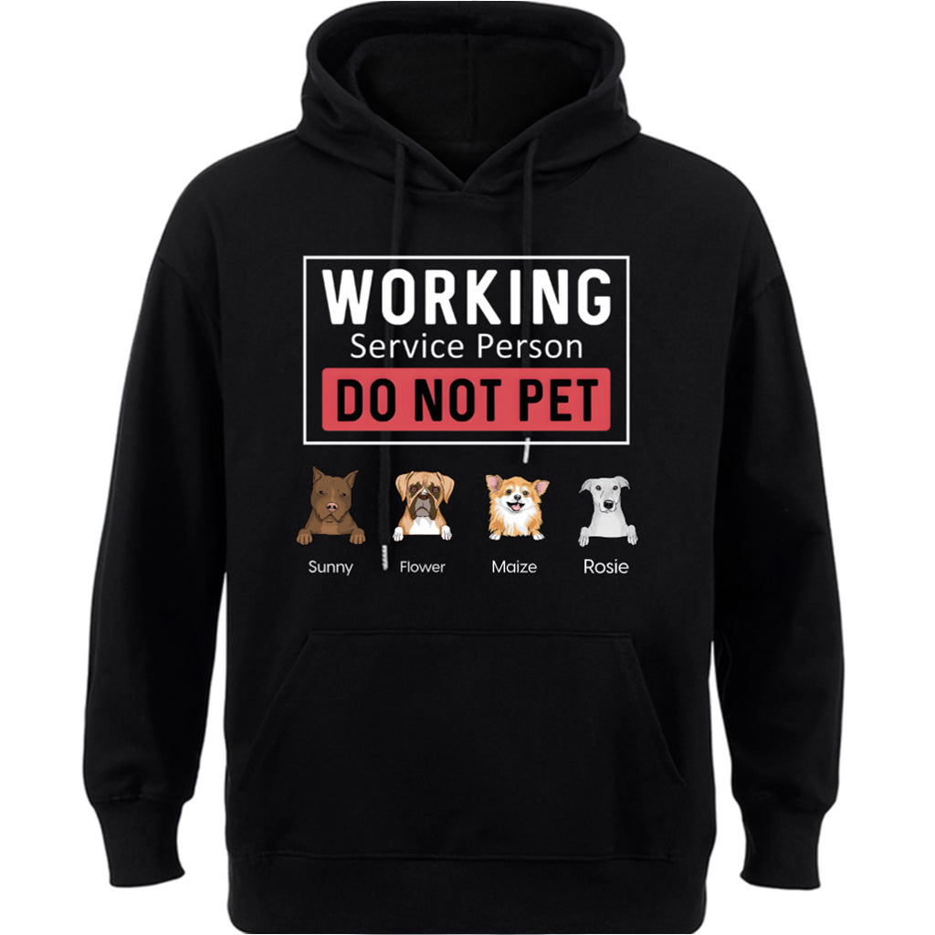 Dogs Working Service Human - Personalized Custom Hoodie