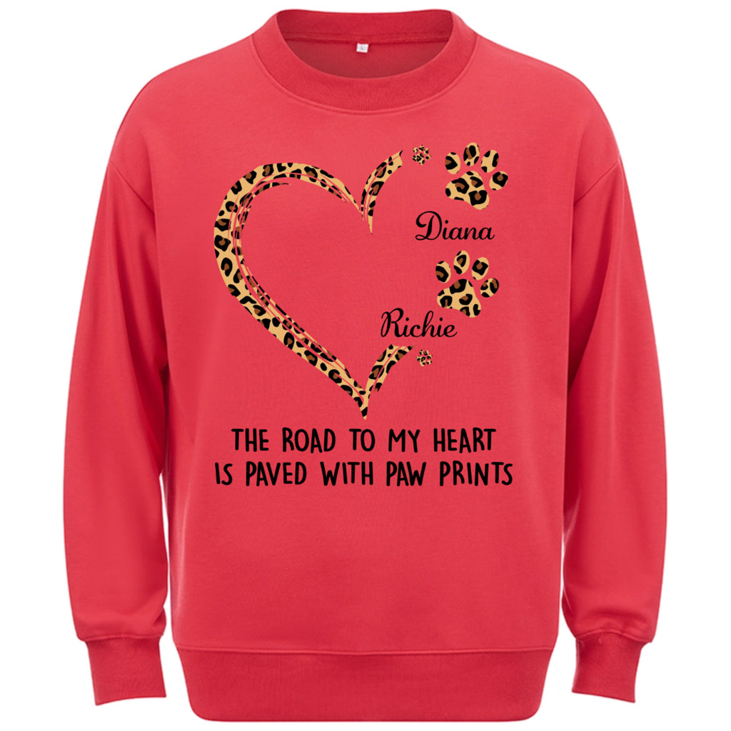 Road To Heart Pattern - Personalized Custom Christmas Sweatshirt