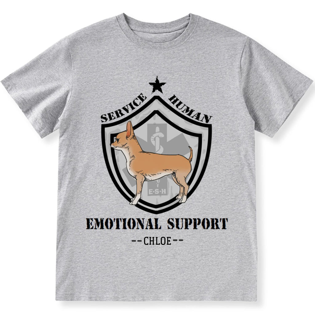 Emotional Support Human - Personalized Custom Unisex T-shirt