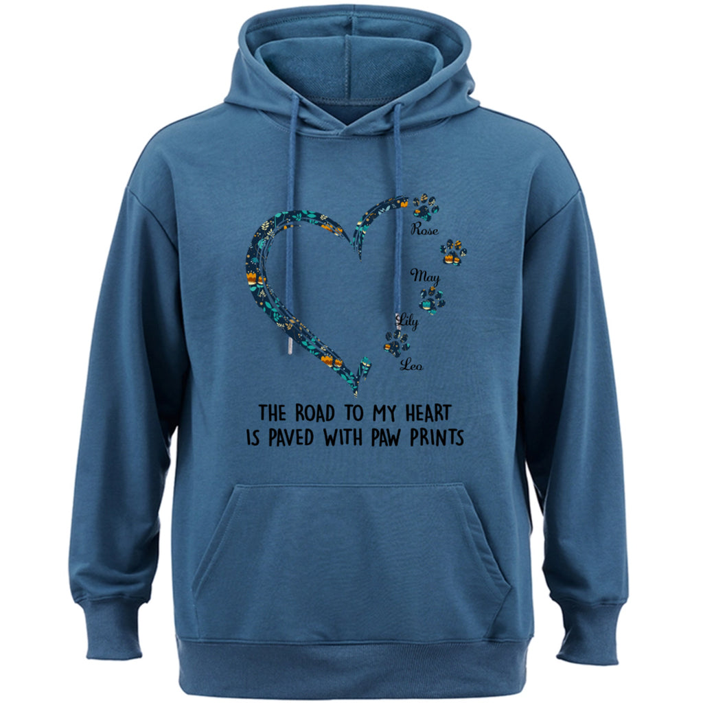 Road To Heart Pattern - Personalized Custom Christmas Hoodie