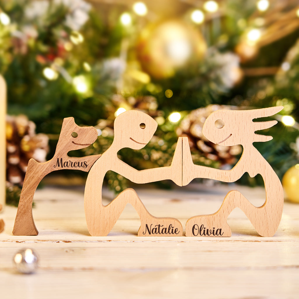 The Love Between You And Your Fur-Friend - Personalized Custom Christmas Table Ornaments