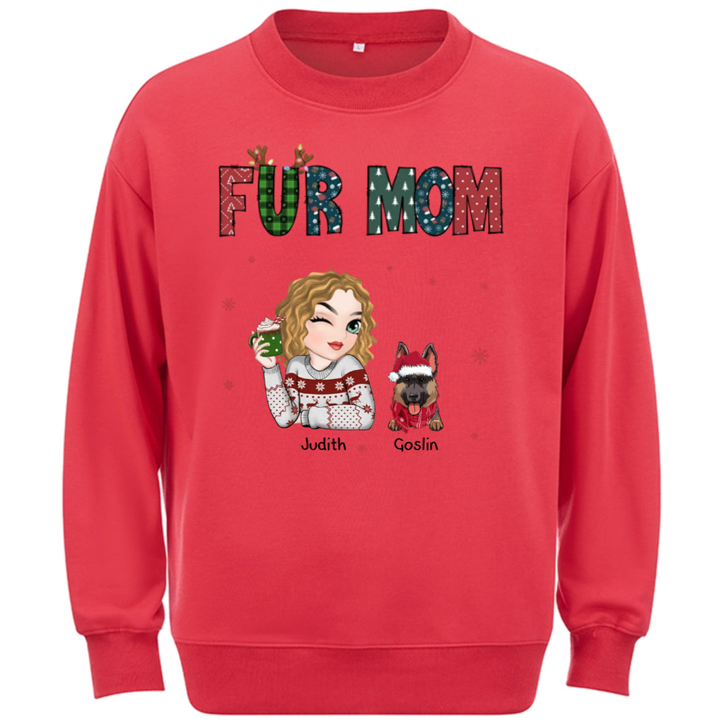 My Lovely Fur Mom - Personalized Custom Christmas Sweatshirt