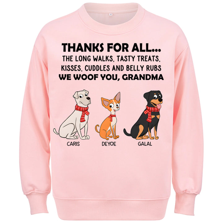 Thanks For All... - Personalized Custom Christmas Sweatshirt