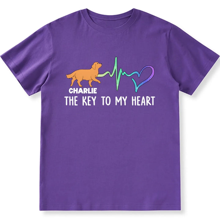 Key To My Heart - Personalized Custom Unisex T-shirt