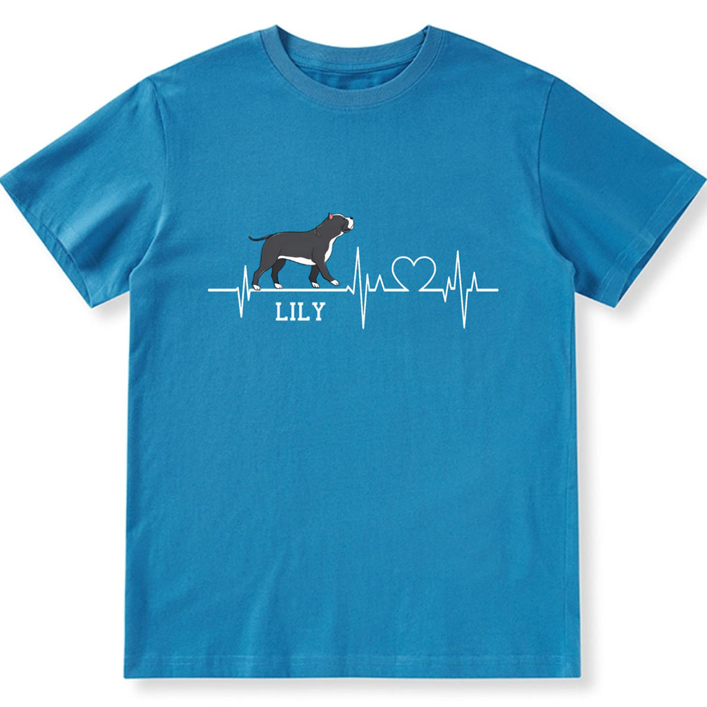 Dog Heartbeat - Personalized Custom Unisex T-shirt