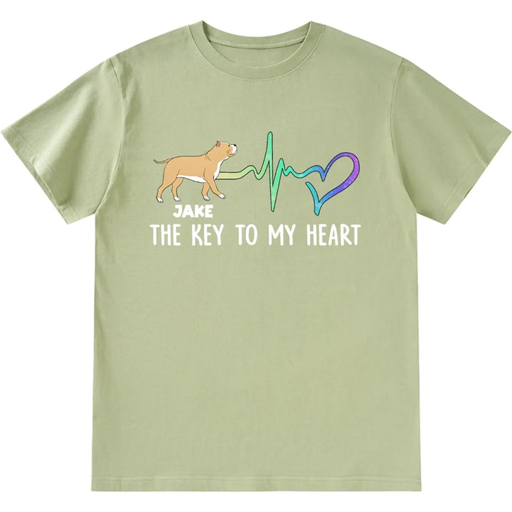 Key To My Heart - Personalized Custom Unisex T-shirt