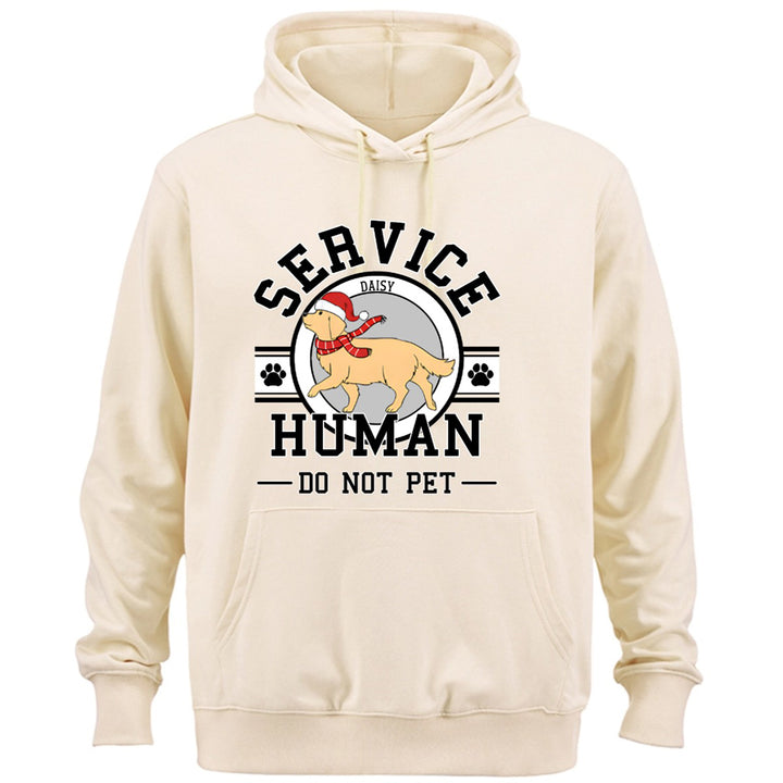 Special Edition Christmas: Service Human, Do Not Pet Christmas Version - Personalized Custom Hoodie