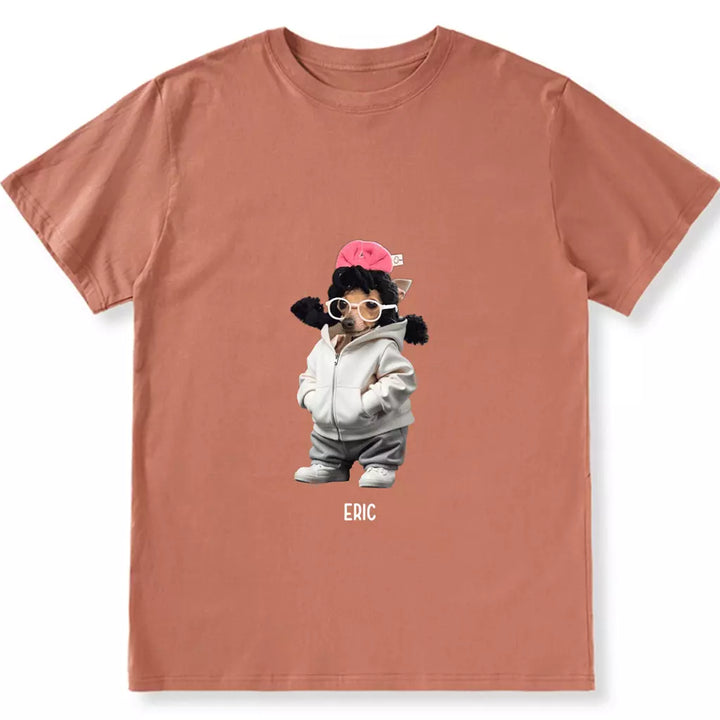 Custom Photo Cute Dog - Personalized Custom Unisex T-Shirt