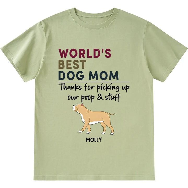 Best Dog Mom/Dad Retro - Personalized Custom Unisex T-shirt