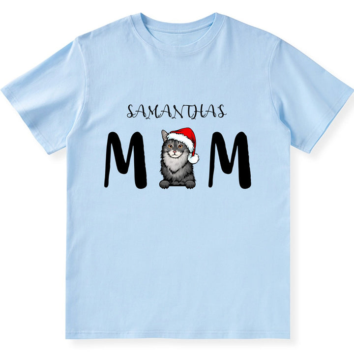 Cat Mom 3 - Personalized Custom Christmas Unisex T-shirt