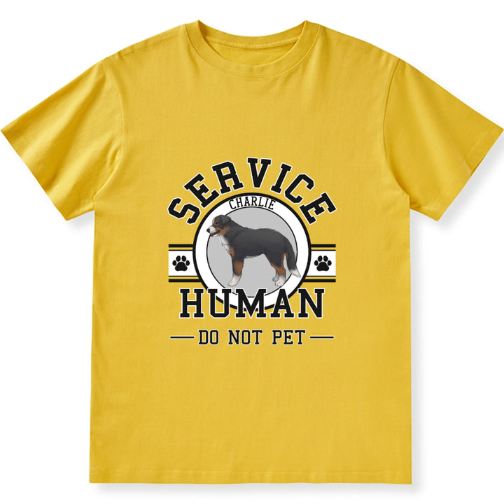 Service Human, Do Not Pet - Personalized Custom Unisex T-shirt