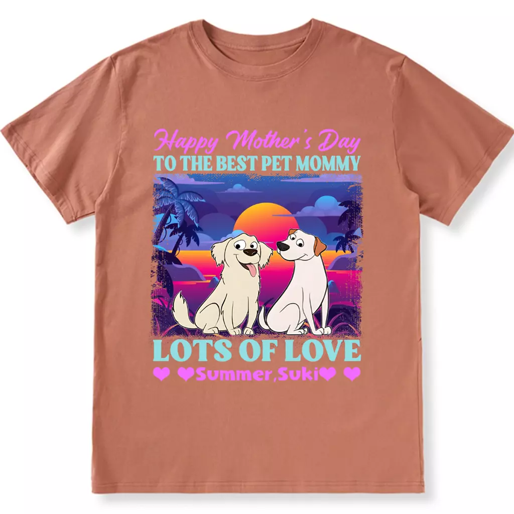 To The Best Dog Mommy - Personalized Custom Unisex T-shirt