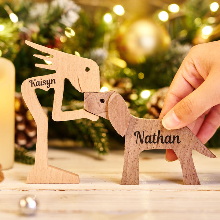 The Love Between You And Your Fur-Friend - Personalized Custom Christmas Table Ornaments