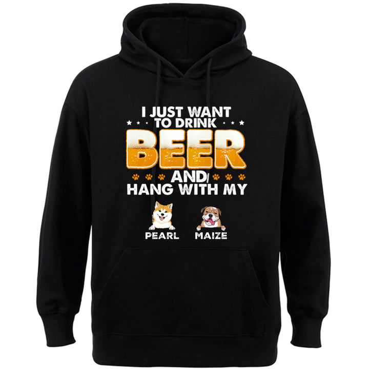 Beer and Dog - Personalized Custom Hoodie