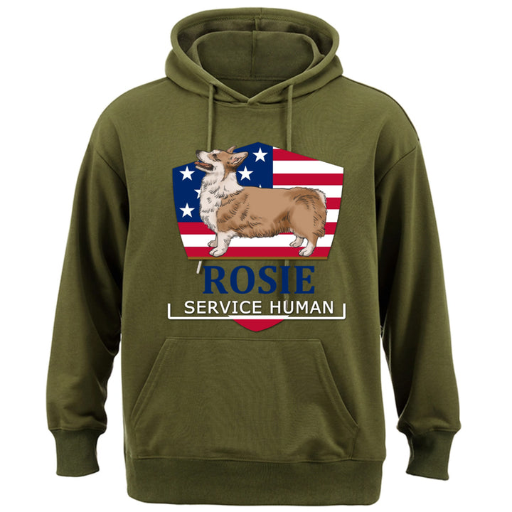 Service Human Logo - Personalized Custom Hoodie