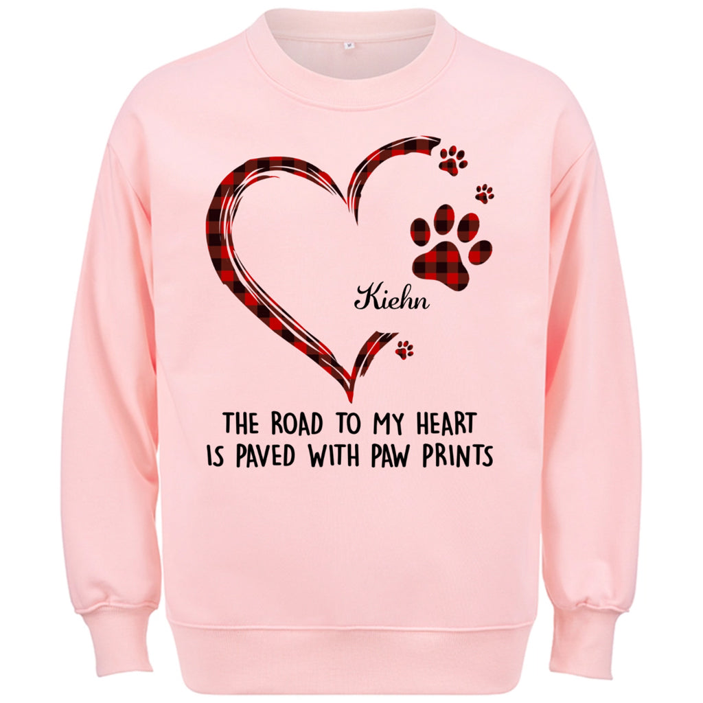 Road To Heart Pattern - Personalized Custom Christmas Sweatshirt