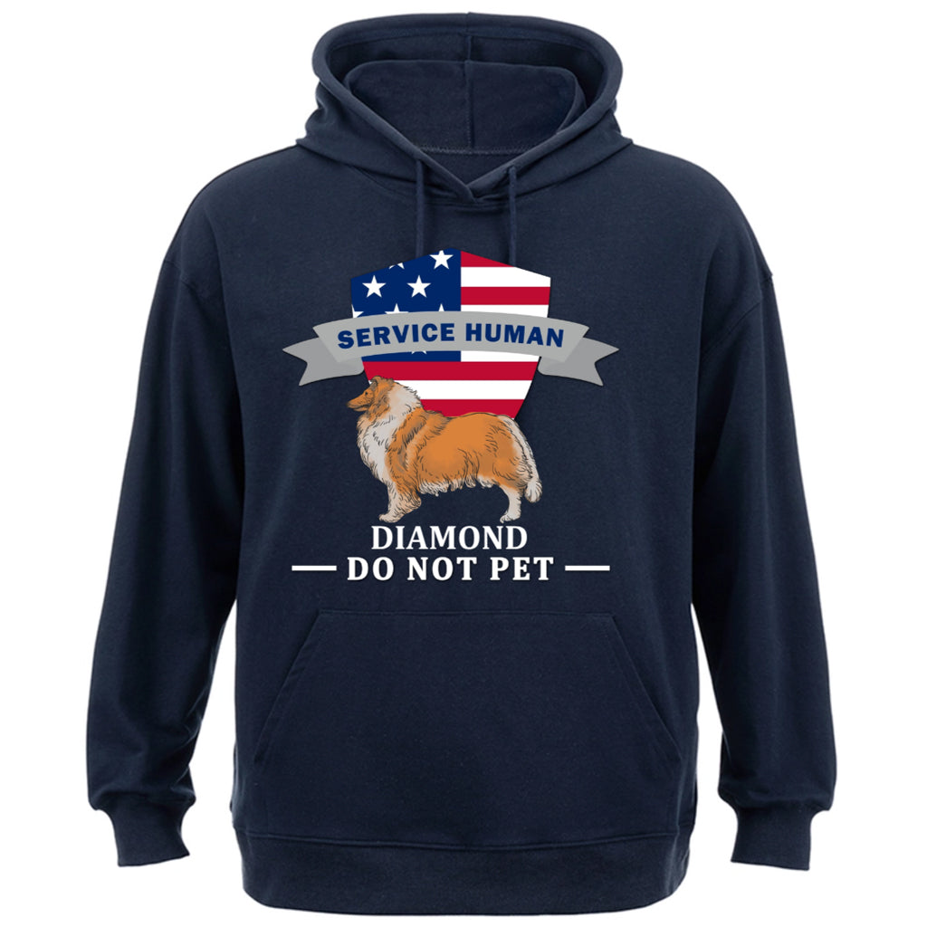 Service Human, Do Not Pet 11 - Personalized  Custom Hoodie