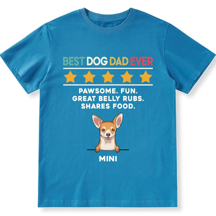 5 Star Review Dog Dad - Personalized Custom Unisex T-shirt