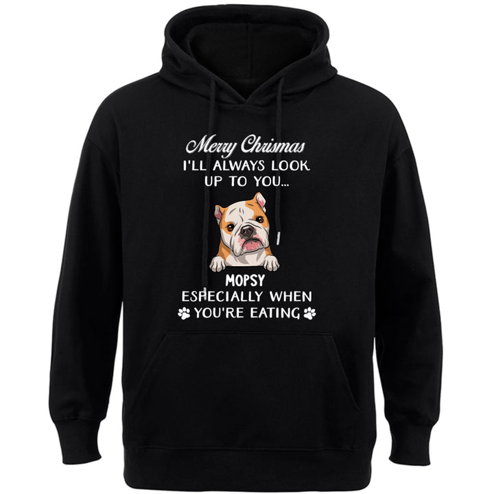 Always Look Up To You - Personalized Custom Christmas Hoodie