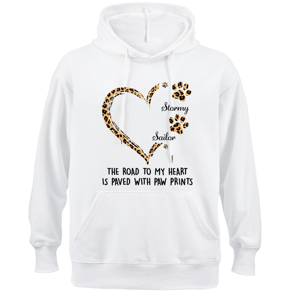 Road To Heart Pattern - Personalized Custom Christmas Hoodie