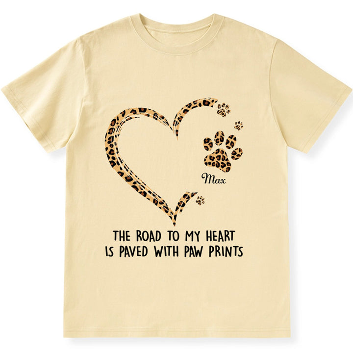 Road To Heart Pattern - Personalized Custom Christmas T-shirt