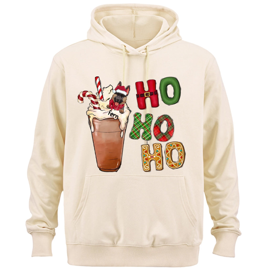 Ho Ho Ho Dog - Personalized Custom Christmas Hoodie