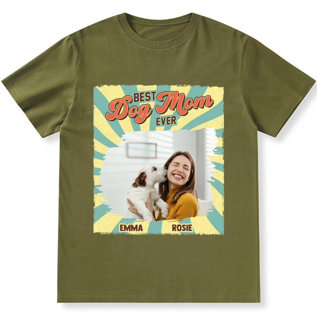 Retro Funny Dog Shirt Photo - Personalized Custom Unisex T-shirt