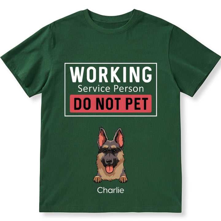 Dogs Working Service Human - Personalized Custom Unisex T-shirt