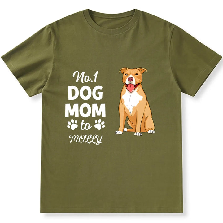 No.1 Dog Mom/Dad - Personalized Custom Unisex T-shirt