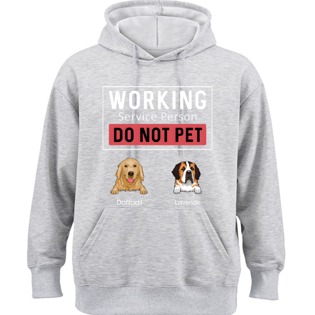 Dogs Working Service Human - Personalized Custom Hoodie