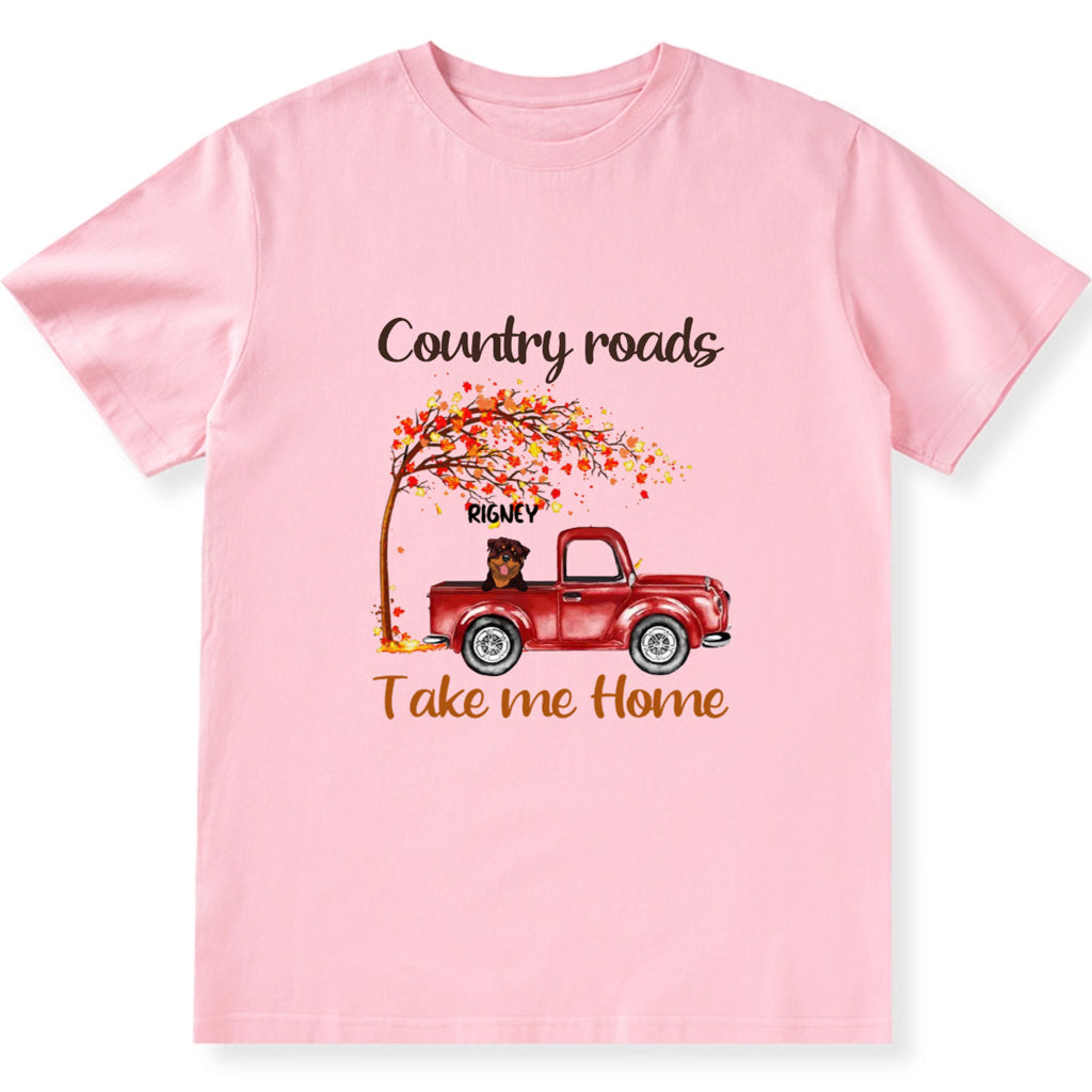 Country Roads Take Me Home 3 - Personalized Custom Unisex T-shirt