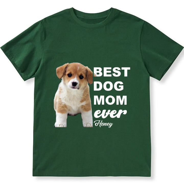 Best Dog Dad Ever - Personalized Custom Photo Unisex T-shirt