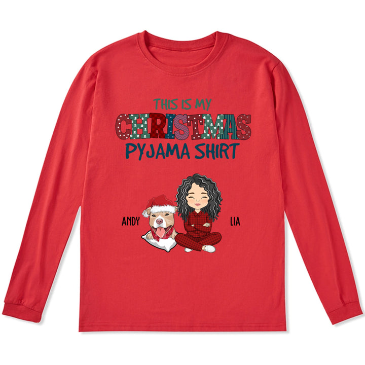 Christmas Pajama - Personalized Custom Long Sleeve T-shirt