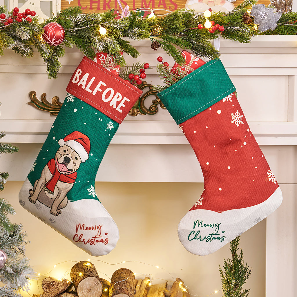 Christmas Is So Much Fun When You Are A Dog - Personalized Christmas Stocking Dogs