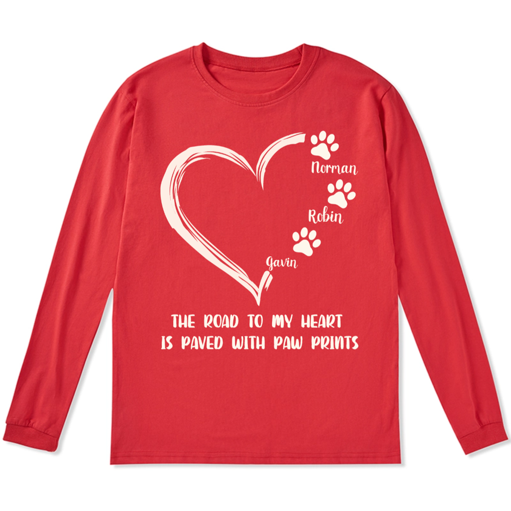 The Road To Heart - Personalized Custom Long Sleeve T-shirt