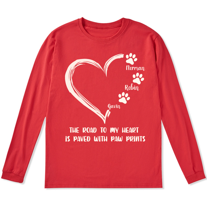 The Road To Heart - Personalized Custom Long Sleeve T-shirt