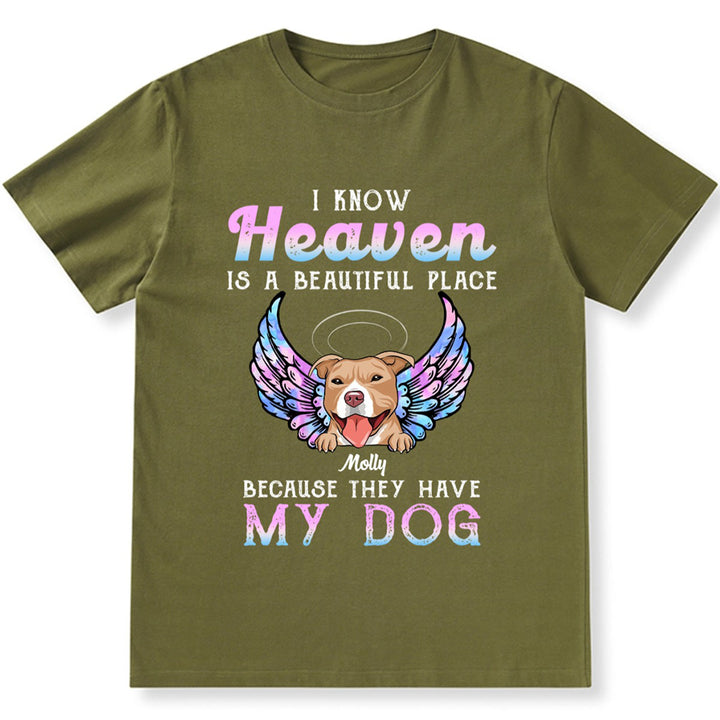 Heaven Is A Beautiful Place - Personalized Custom Unisex T-shirt