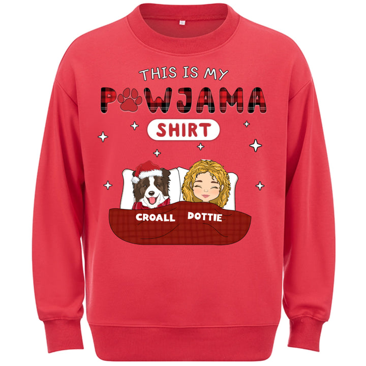 Pet Pawjama Shirt Pet Version - Personalized Custom Christmas Sweatshirt