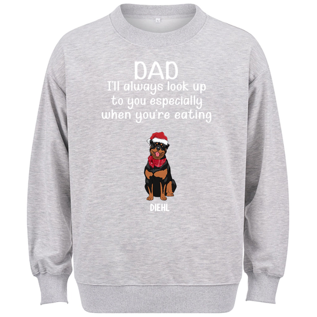 When You're Eating -  Personalized Custom Christmas Sweatshirt