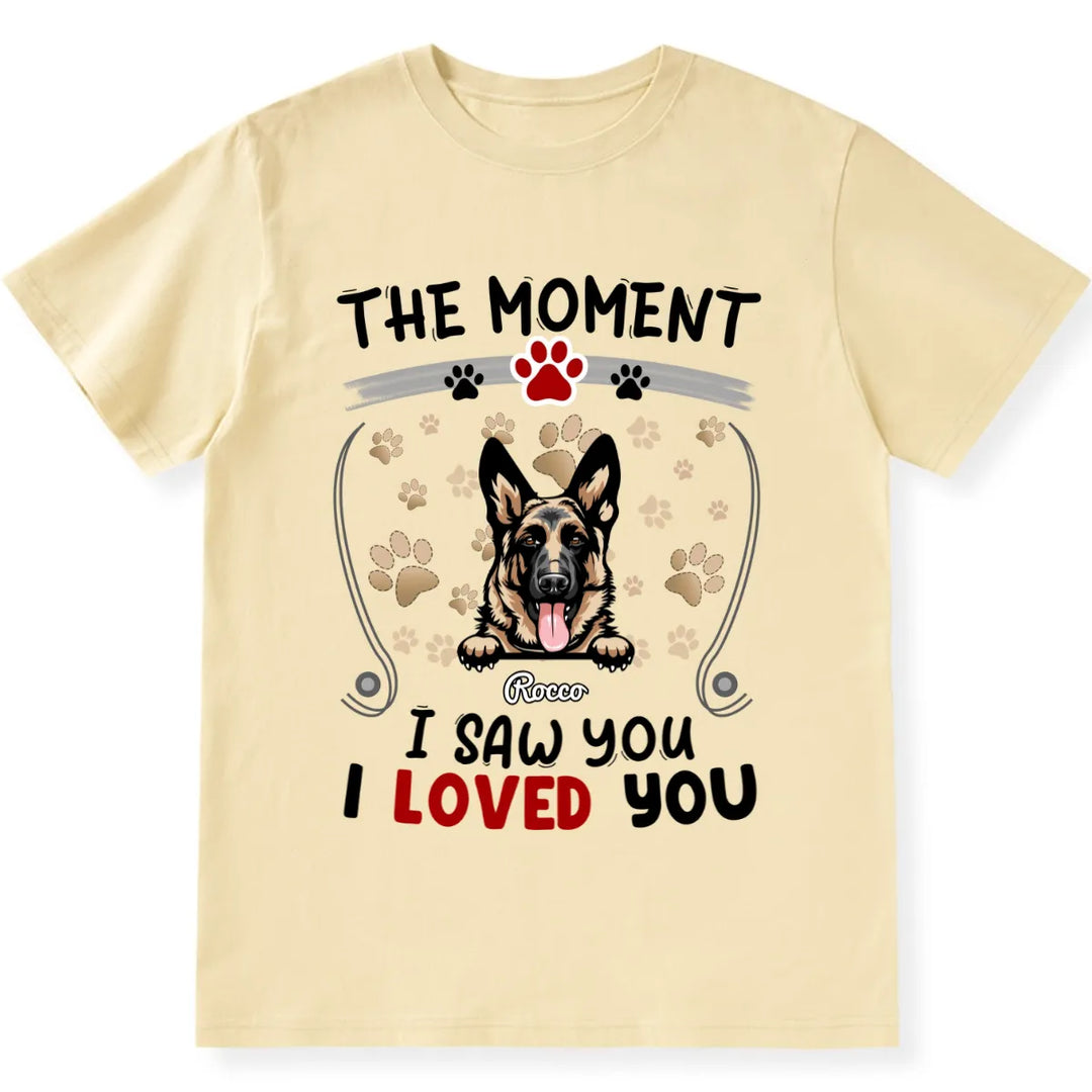 The Moment I Saw You I Loved You - Personalized Custom Unisex T-shirt