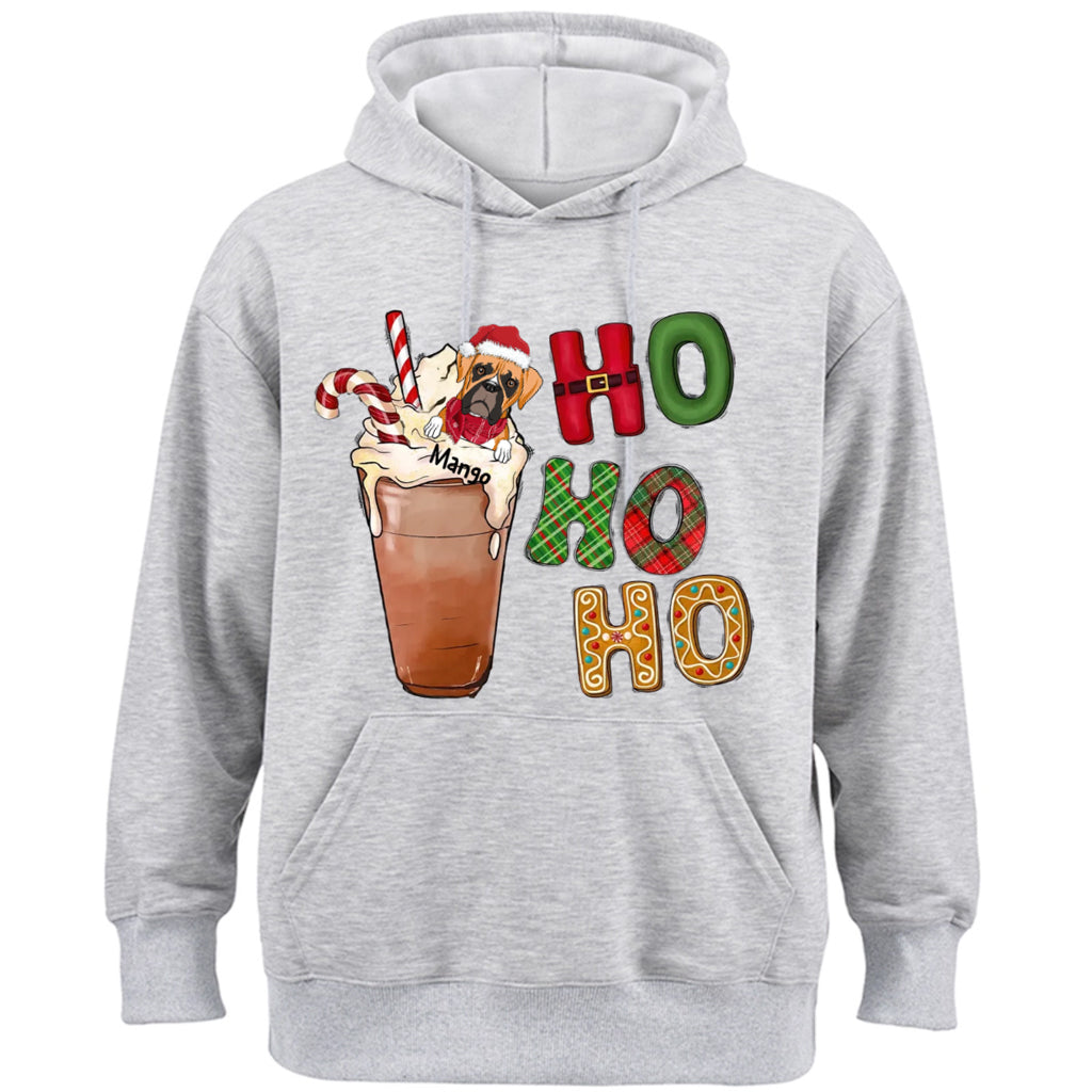 Ho Ho Ho Dog - Personalized Custom Christmas Hoodie