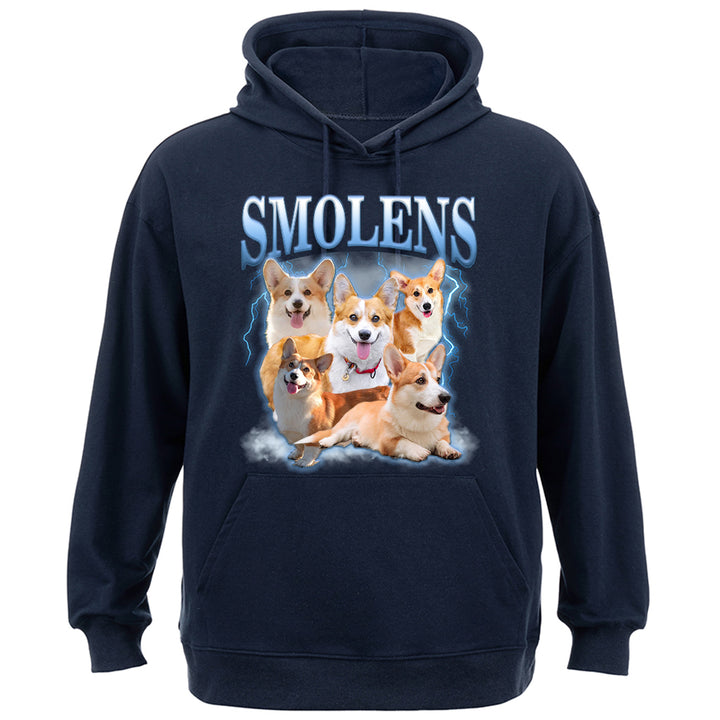 Custom Pet Face Vintage Version - Personalized Custom Hoodie