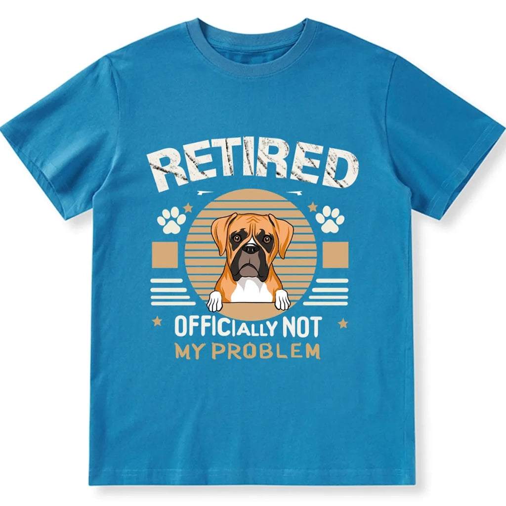 Officially Retired Dog - Personalized Custom Unisex T-shirt