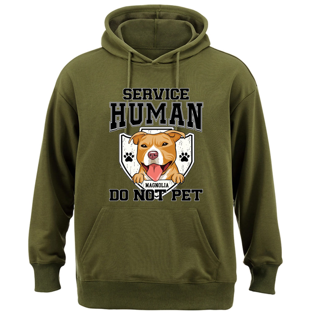 Service Human, Do Not Pet 10 - Personalized  Custom Hoodie