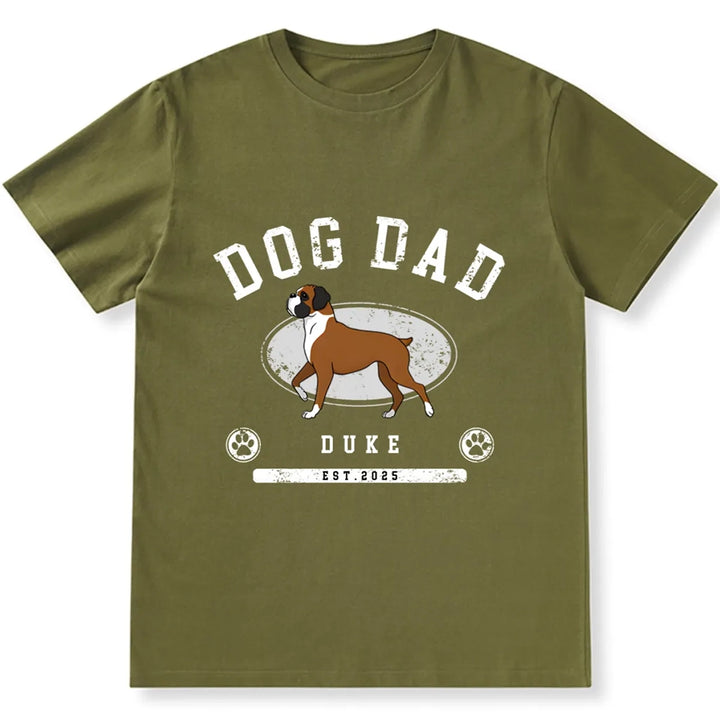 Dog Mom/Dad Est - Personalized Custom Unisex T-shirt