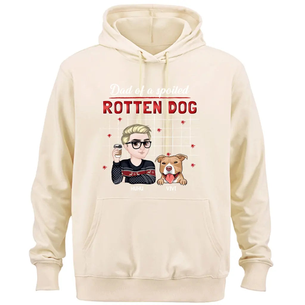 Mom Of A Spoiled Rotten Dog - Personalized Custom Hoodie